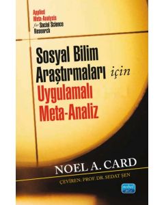 Sosyal Bilim Araştırmaları İçin Uygulamalı Meta-Analiz 