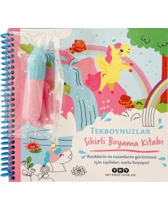Sihirli Boyama Kitabı - Tekboynuzlar (Ciltli)