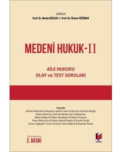 Medeni Hukuk 2 - Aile Hukuku Olay ve Test Soruları (Ciltli)
