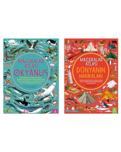 Maceralar Atlası - 2 Kitap Set (Ciltli)