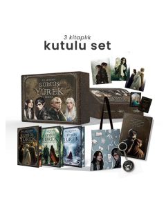 Gümüş Yürek Serisi - Üç Kitaplık Hediyeli Yan Boyamalı Kutu (Ciltli)