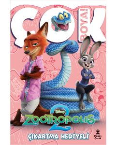 Zootropolis 2 - Çok Boya! Çıkartmalı Dev Boyama Kitabı