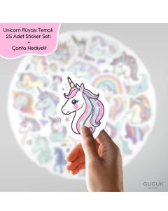 Unicorn Rüyası Sticker Seti