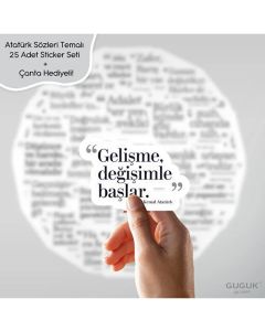 Atatürk Sözleri Sticker Seti