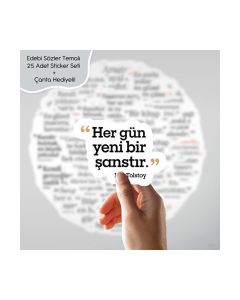 Edebi Sözler Sticker Seti
