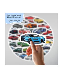 Spor Araçlar Sticker Seti