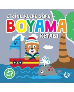 Etkinliklere Göre Boyama Kitabı - Gri