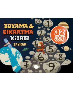 Sayılar - Boyama & Çıkartma Kitabı - 32 Adet Çıkartma