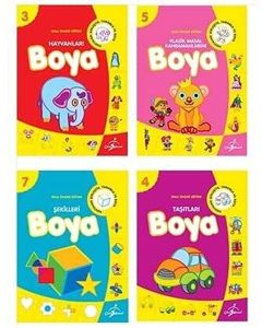 Okul Öncesi Boyamalı Alıştırma - 10 Kitap Takım