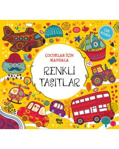 Çocuklar İçin Mandala - Renkli Taşıtlar