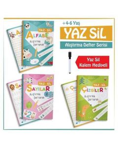 NTT - 3 lü Yaz Sil Alıştırma Defteri Seti
