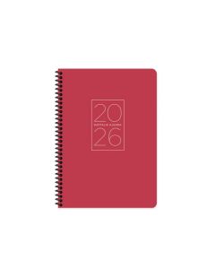 Keskin Color 2026-20 X 28 Spiralli Haftalık Ajanda-Kırmızı