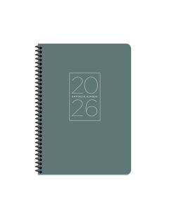 Keskin Color 2026 - 20x28 Spiralli Haftalık Ajanda - Yeşil