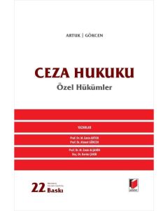 Ceza Hukuku Özel Hükümler (Ciltli)