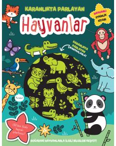 Karanlıkta Parlayan Kitaplar - Hayvanlar (Parlayan Çıkartmalar)