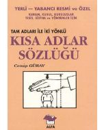 Kısa Adlar Sözlüğü