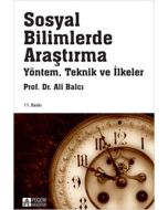 Sosyal Bilimlerde Araştırma