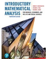 Introductory Mathematical Analysis for Business -  Economics, and the Life and Social Sciences