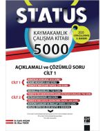 Status Kaymakamlık Çalışma Kitabı - 5000 Açıklamalı ve Çözümlü Soru (2 Cilt Takım)