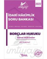 İmtiyaz İdari Hakimlik Çalışma Kitabı - Borçlar Hukuku Genel Hükümler