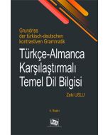 Türkçe - Almanca Karşılaştırmalı Temel Dil Bilgisi