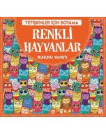 Renkli Hayvanlar - Yetişkinler İçin Boyama