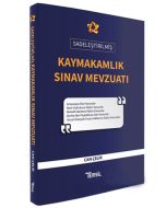 2021 Sadeleştirilmiş Kaymakamlık Sınav Mevzuatı