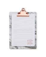 Pyrus Rosegold Mermer Notluklu Clip Board Sunum Dosyası