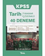 KPSS Tarih Tamamı Çözümlü 40 Deneme