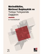 Metindilbilim Metinsel Bağdaşıklık ve Türkiye Türkçesinde Değiştirim