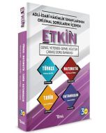 Adli İdari Hakimlik Sınavlarının Orjinal Sorularını İçeren Etkin Genel Kültür Genel Yetenek Çıkmış Soru Bankası
