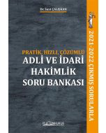 Adli ve İdari Hakimlik Soru Bankası