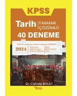 2024 KPSS Tarih 40 Deneme Tamamı Çözümlü
