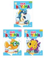 Balık Boyama Seti (3 Kitap Takım)