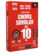 2025 KPSS Genel Yetenek Genel Kültür Tamamı Çözümlü Çıkmış Sorular Son 10 Yıl