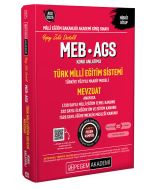 2025 MEB-AGS Konu Anlatımlı Türk Milli Eğitim Sistemi-Mevzuat