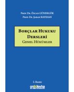 Borçlar Hukuku Dersleri (Genel Hükümler) (Ciltli)