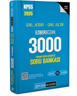 2026 KPSS Genel Yetenek Genel Kültür Ezberbozan 3000 Tamamı Video Çözümlü Soru Bankası