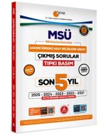MSÜ Son 5 Yıl Tıpkı Basım Çıkmış Sorular