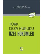 Türk Ceza Hukuku Özel Hükümler (Ciltli)